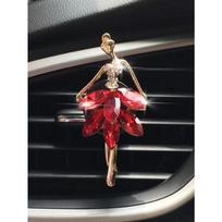 Blizgučių mergaitės dizaino automobilio oro išleidimo angos dekoracija one-size raudona