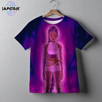 Kpop Demon Hunters 3D Print Sport Boy Girl T-shirt Animation Harajuku Y2K Popular Cute Children Short Sleeve Clothing Summer Top 170 multi