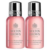 Molton Brown Rhubarb & Rose Bath & Shower Gel Trial Set (50ml x 2)