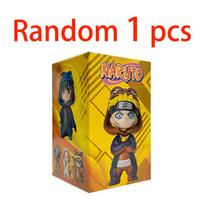 9pcs New Naruto Q-version Figurine Naruto Kakashi Sakura Sasuke Anime Peripheral Figurine Model Doll Blind Box Ornament Toy Gift