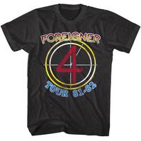 Foreigner 4 Turas 1981-82 Vyriški marškinėliai 80-ųjų Roko Grupės Koncertinio Turo Prekės 2XL