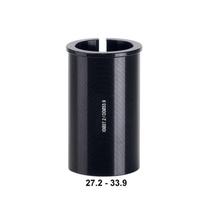 Seat post tube Black Bicycle Bike Cycling Shim Sleeve Reducer Converter 27.2 to 33.9
