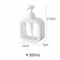 300/500 ml Mikio ir Minios muilo dozatorius Virtuvės rankų muilas Šampūnas Dušo želė Indų ploviklis Buteliukas Spaudžiamo tipo Laikymo buteliukų rinkinys white