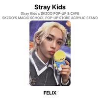 Stray Kids x SKZOO POP-UP & CAFE SKZOO'S MAGIC SCHOOL POP-UP STORE ACRYLIC STAND Official Photocard FELIX