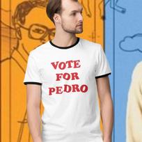 BALSAVOKITE UŽ PEDRO Marškinėliai (Napoleono Dynamite kopija teisingai išdėstytos raidės) XL