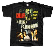 The Bride of Frankenstein V24 horror movie poster T-Shirt Black vintage scary all sizes S-5XL 4XL
