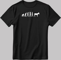 Evolution Figure Short Sleeve White-Black Men's / Women's T-Shirt K167 M