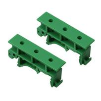 DIN C Rail Adapter PCB Mount Bracket DIN Mounting Rails žalia