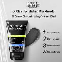 L'Oréal Men Expert Oil Control Charcoal Icy Effect Face Wash
