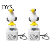 Push Button Decompression Toy 2/4Pcs Seagull Keyboard Fidget with Sound, Rechargeable Sea Bird Interactive Keychain Finger Clicker Keychain, 2pcs