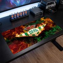 Real Betis Football Print Large Mouse Pad, Anti-Slip Extended Gaming Desk Mat for Office Home 30cmx60cm（11.8x23.6inch）