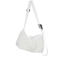 Large Capacity Messenger Crossbody Bag Korean Fitness Training Bag Retro PU Leather Bag  Hiking balta