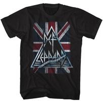Def Leppard Jacked Up British Flag Men's T Shirt Rock Band Merch 4XL
