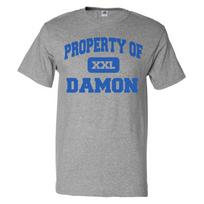 Camiseta Property of Damon Camiseta DivertidaSe abre en una nueva ventana o pestaña S