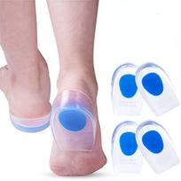 2 Pair Gel Heel Cups Plantar Fasciitis Inserts Silicone Heel Cup Pads For Bone Spurs Pain Relief Gel Heel Cushions And Cups S mėlyna
