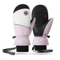 Warm Winter Skiing Gloves Touch Screen Snowboard Gloves Fashion Cycling Gloves  for Men Women violetinė