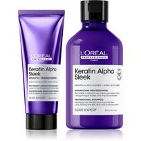 L’Oréal Professionnel Serie Expert Keratin Alpha Sleek rinkinys plaukams glotninti