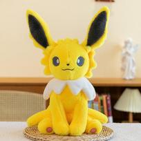 Didelio dydžio augintinis Pokemonas Rayebu ir vandens Eevee pliušiniai žaislai Eevee sėdintys pliušiniai žaislai Lėlės žaislai Vaikų lėlės 45cm yellow