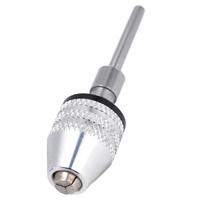 Raktinis gręžimo griebtuvas smūginiam suktuvui adapteris keitiklis 3 gnybtai 1/8 colio apvalus kotas 0.3?3.4mm Sidabrinis