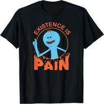 Rick and Morty Existence is PAIN, Short Sleeve T-Shirt S įvairiaspalvis
