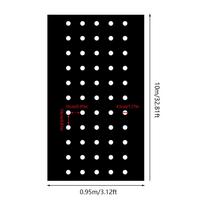 Garden Vegetable Mulch Film 5 Holes Agricultural Vegetable Plants Cover Black Grow Film Keep Warm Nursery Planting Tools