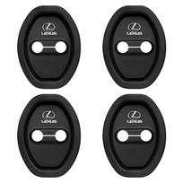 4pcs Car Door Mute Damping Cushion Silicone Car Door Lock Buckle Cover For Lexus RX 300 IS 250 300 GX 400 460 UX 200 NX LX GS ES juoda