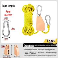 OEING Camping Tarp Guy Line with Pulley (3-Pack)