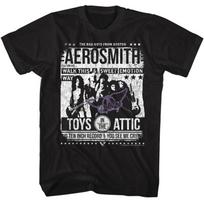 Aerosmith Aero Poster Black T-Shirt 4XL