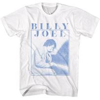 Billy Joel Playing Piano Photo White T-Shirt 2XL