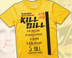 Hot Sale Kill Bill V2 Movie Poster unisex Yellow T-Shirt all sizes S-5XL Tarantino S