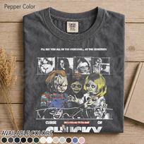 Horror Movie Fan Unisex Softstyle T-Shirt, Curse Of Chucky 2013 Tee, Scary Film Lover Gift, Halloween Shirt, Creepy Doll Graphic Tee FD S