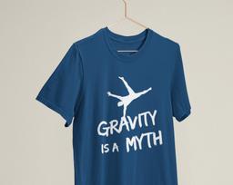 Gravity Is A Myth Calisthenics Street Workout / Heavyweight cotton unisex T shirt with print tee top 2XL