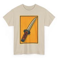Katana T-Shirt: Retro Comic Style Japanese Sword Graphic Tee S