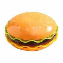 5/7 Layers Stackable Hamburger Plate Set Burger Mini Dinner Plate High Value Bone Spit Plate Funny Sauce Containers Table Decor