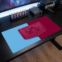Aston Villa Football Print Large Mouse Pad, Anti-Slip Extended Gaming Desk Mat for Office Home 30cmx60cm（11.8x23.6inch）