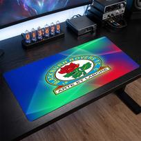 Blackburn Rovers Football Print Large Mouse Pad, Anti-Slip Extended Gaming Desk Mat for Office Home 30cmx60cm（11.8x23.6inch）