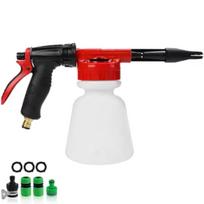 Adjustable Ratio Dial Car Wash Foam Gun for Garden Hose Low Pressure Snow Foam Cannon Blaster Soap Sprayer with Water Nozzle Plastic raudona
