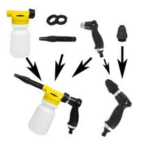 Foam Spray Gun for Car Washing, Quick Connect Snow Foam Sprayer, Adjustable Spray Pattern Foam Cannon for Standard Garden Hose Cleaning Tools juoda