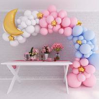 Gender Reveal Birthday Baby Shower Decorations Wedding Party Supplies Pink Blue Balloon Garland Arch Kit
