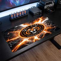 Hull City Football Print Large Mouse Pad, Anti-Slip Extended Gaming Desk Mat for Office Home 30cmx60cm（11.8x23.6inch）