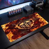 Leicester City Football Print Large Mouse Pad, Anti-Slip Extended Gaming Desk Mat for Office Home 30cmx60cm（11.8x23.6inch）