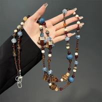 Retro High-End Beaded Phone Lanyard & Camera Wrist Chain Pendant