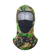 Cross-border Cycling Mesh Ice Silk Spandex/Polyester Sunscreen Breathable Unisex Outdoor Windproof Dustproof Face Mask Covering One size fits all kamufliažinė žalia spalva