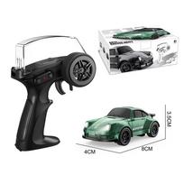 1/64 RC Drift Car AE86 Mini Desktop Cars 2.4G Remote Control 4WD Off-road Drifting Racing Vehicle Electric Toys for children žalia