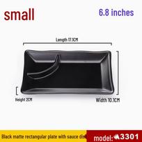 OEING Black Melamine Commercial Serving Plates