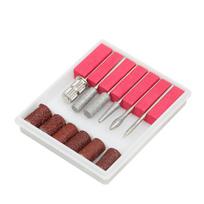 12pcs Set Nail Drill Bits Nail File Cuticle Cutter Tips Clean Buff Sander Manicure Nail Sanding Bands DIY Manicure Tool 12pcs