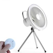 4000Mah Portable Fan Mini Small Fan with Tripod Stand Personal Cooling Fan for Bedroom Rechargeable LED Fan with Remote  White