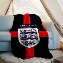 1PC England Football Crest Printed Soft Flannel Blanket Throw for Adult Bedroom Living Room Sofa Camping Travel Fan gifts Christmas Gifts 75x90cm