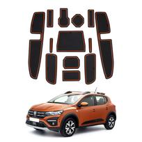 Anti-slip Slot Pad for Dacia Sandero 3 / Sandero Stepway III 2021 2022 2023 2024 2025 Car Door Groove Mat Interior Accessories mėlyna