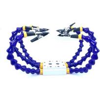Octopus Design Welding Table Clamp 1-6 Arms Aluminum Alloy Base Soldering Helping Hands Adjustable Stable Grip Single Stand